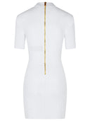 Balmain White Viscose Blend Dress