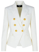 Balmain White Virgin Wool Blazer