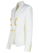 Balmain White Virgin Wool Blazer