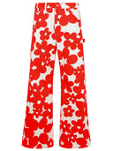 Jeans di cotone rosso marni