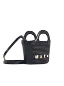 Marni 'Tropicalia' Micro Bag In Brown Cotton Blend