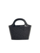 Marni 'Tropicalia' Micro Bag In Brown Cotton Blend