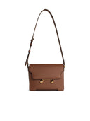 Marni 'New Trunk' Beige Lear Crossbody Bag