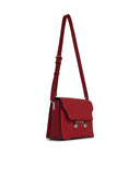 Marni 'New Trunk' Red Lear Crossbody Bag