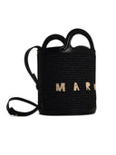 Marni 'Tropicalia' Black Straw Blend Bag