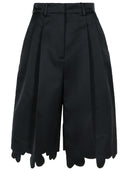 Pantaloncini di miscela di viscose neri marni
