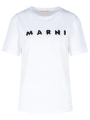 T-shirt en coton blanc marni