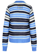Marni Blue Mohair Wool Blend Cardigan