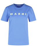 Marni Light Blue Cotton T Shirt