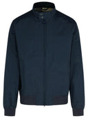 Barbour 'Royston' Navy Waxed Cotton Bomber Jacket