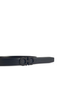 Salvatore Ferragamo Blue Lear Belt