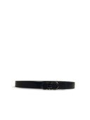 Salvatore Ferragamo Black Lear Belt