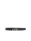 Salvatore Ferragamo Black Lear Belt