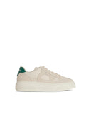 Salvatore Ferragamo 'Cassina' White Lear Sneakers