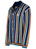 Casablanca 'Crochet' Multicolor Cotton Cardigan