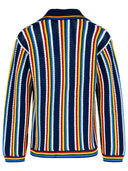 Casablanca 'Crochet' Multicolor Cotton Cardigan