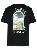 Casablanca 'La Night' Black Cotton T Shirt