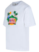 Casablanca 'La Night' White Cotton T Shirt