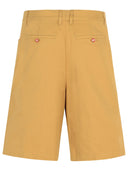 شورتات بيرمودا القطن البيج البطيئة