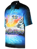 Casablanca 'Premonit' Blue Silk Shirt