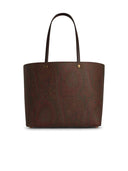 Etro Brown Cotton Blend Shopping Bag