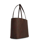 Etro Brown Cotton Blend Shopping Bag