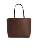 Etro Brown Cotton Blend Shopping Bag