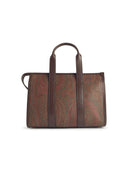 Borsa in tessuto marrone etro 'arnica'