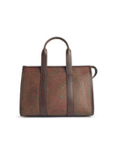Borsa in tessuto marrone etro 'arnica'
