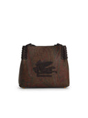Etro 'Libra'Brown Jacquard Crossbody Bag