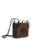 Etro 'Libra'Brown Jacquard Crossbody Bag