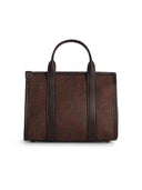 Etro Small 'Arnica' Brown Cotton Blend Bag
