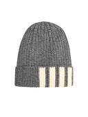 Thom Browne '4 Bar' Grey Cashmere Beanie