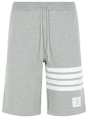 Thom Browne '4 bar' pantaloncini di bermuda di cotone grigio