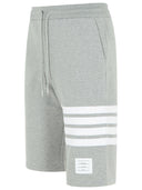 Thom Browne '4 bar' pantaloncini di bermuda di cotone grigio