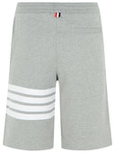 Thom Browne '4 bar' pantaloncini di bermuda di cotone grigio
