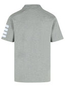 Thom Browne 'Mini Collar' Grey Cotton T Shirt