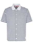 Thom Browne Navy Cotton Polo 셔츠
