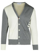 Cardigan di cotone grigio Thom Browne