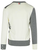 Cardigan di cotone grigio Thom Browne