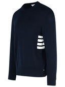Thom Browne "Stitch" Magi di cotone blu scuro
