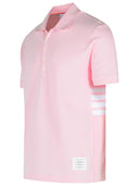 Thom Browne Pink Cotton Polo Shirt