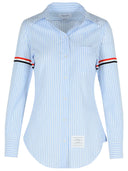 Thom Browne 'brassard' chemise en coton bleu clair