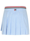Thom Browne Light Blue Cotton Minkirt