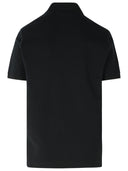 Dolce & gabbana svart bomullspolo skjorta