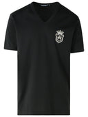 Dolce & Gabbana Black Cotton T Shirt