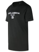 Dolce & Gabbana Black Cotton T Shirt