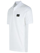 Dolce & Gabbana White Cotton Polo Shirt