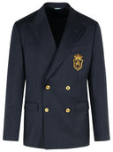 Dolce & Gabbana Blue Virgin Wool Blazer