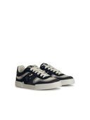 Dolce & Gabbana 'Portofino' Black Lear Blend Sneakers